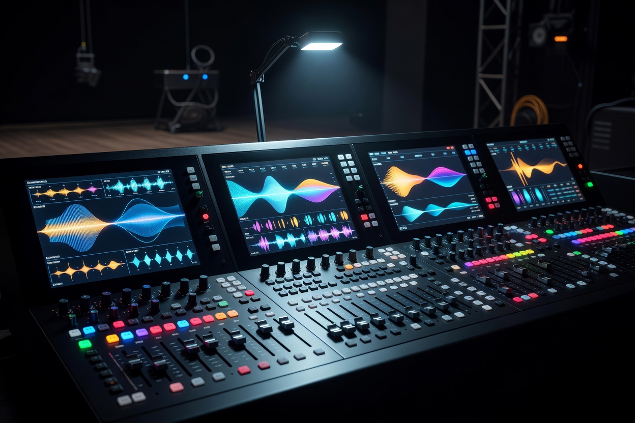 CueDesk Pro digital theatrical lighting and audio console interface